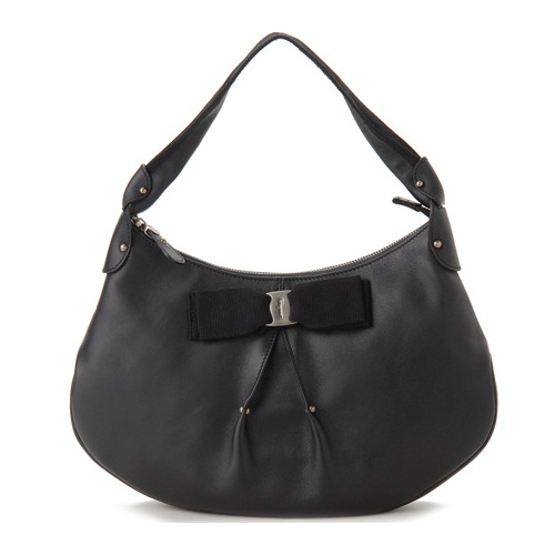 [母と父の日限定]  フェラガモ(Salvatore Ferragamo) セミショルダーバッグ B505-NERO ブラック(オリジナル化粧箱&ギフト包装)