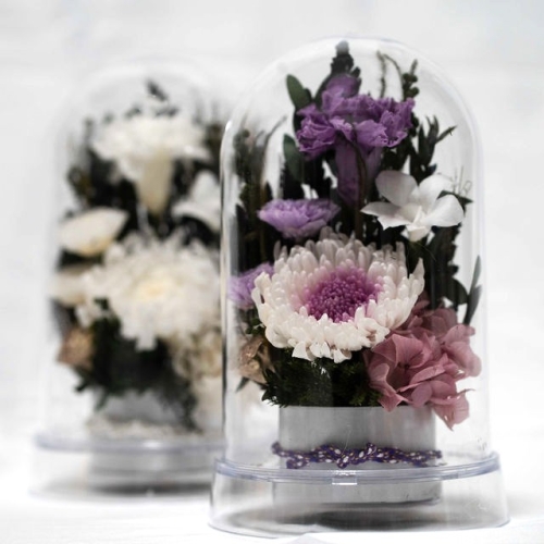 輪菊 選べる5色ドーム仏花 プリザーブドフラワー 仏花 お供え お悔やみ 供花