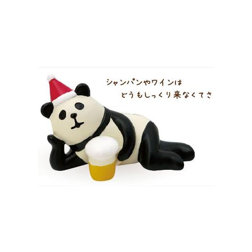 まったりマスコット クリスマスの麦酒パンダ