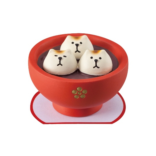 まったりマスコット もち猫 白玉ぜんざい