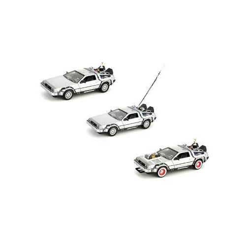 バック・トゥー・ザ・フューチャー デロリアン 1/24スケールレプリカ 3台セット