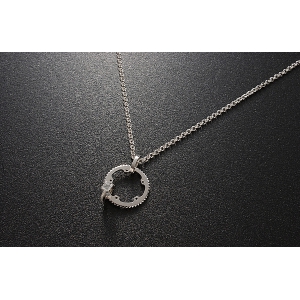 CHAINRING NECKLACE TYPE2 WITH C.Z