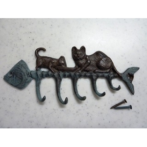 ネコと魚のキーフック