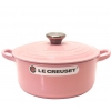 Le Creuset ココット・ロンド 20cm シフォンピンク つまみシルバー 1セット(簡易ボックス入り)