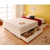 【シングルベッド】 一人暮らしに最適!シンプルデザインの収納ベッド スリモ