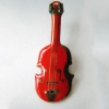 七宝焼 楽器 ブローチ バイオリン(赤)