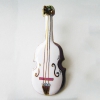 七宝焼 楽器 ピンブローチ バイオリン(白)