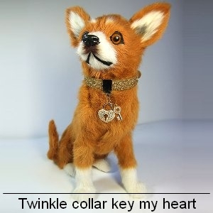 犬 首輪【Twinkle collar key to my heart】